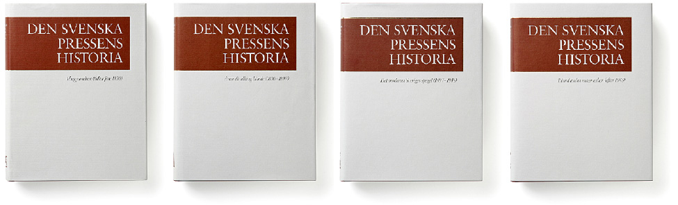 Den svenska pressens historia I-IV + Register